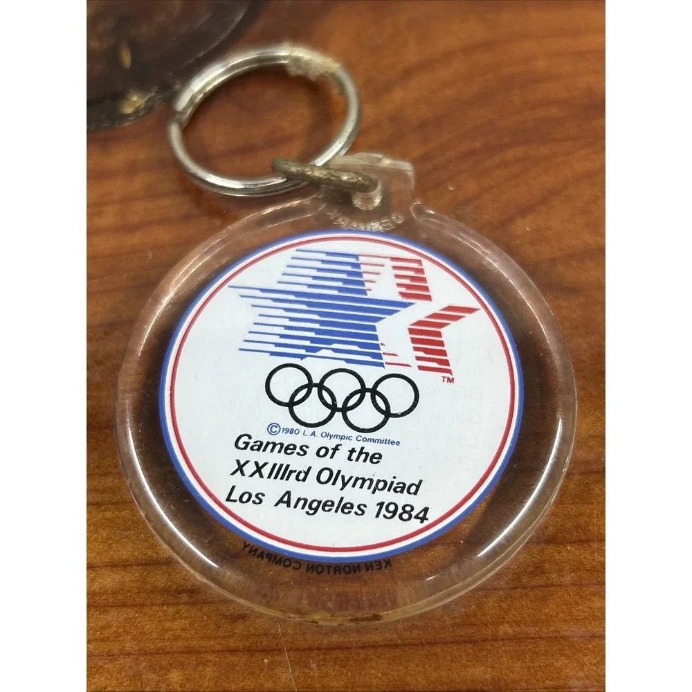 Vintage 1984 Olympics SAM‎ THE EAGLE key ring keyring keychain